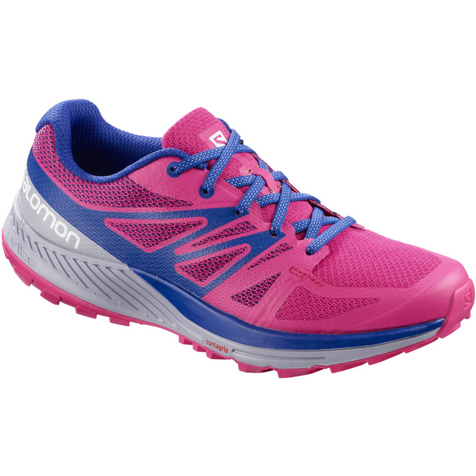 SALOMON SENSE ESE W Philippines - Women's Trail Running Shoes - Pink/White | 354679-UFP